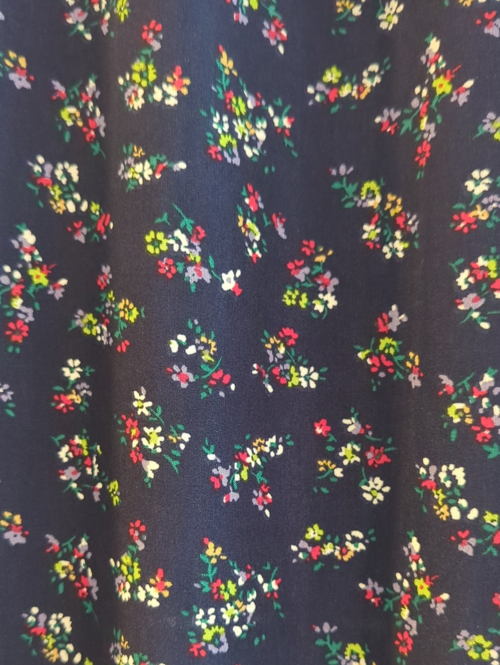 Lulu's Navy Floral Split Midi Skirt - Picture 4 of 6